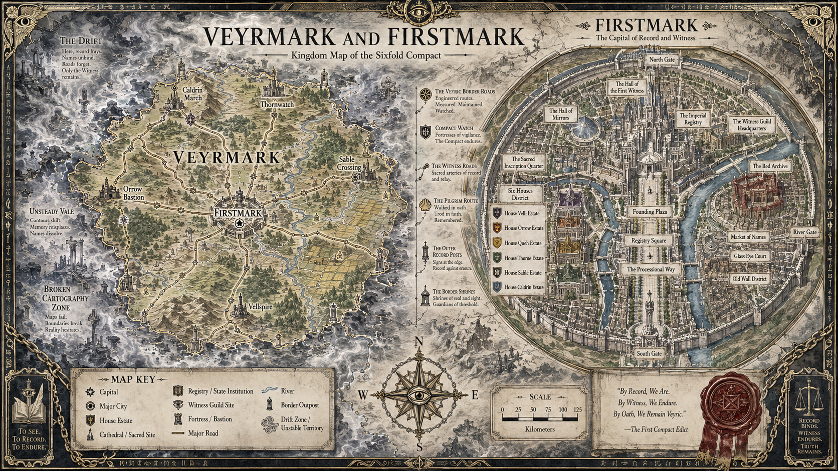Map of Veyrmark and Firstmark